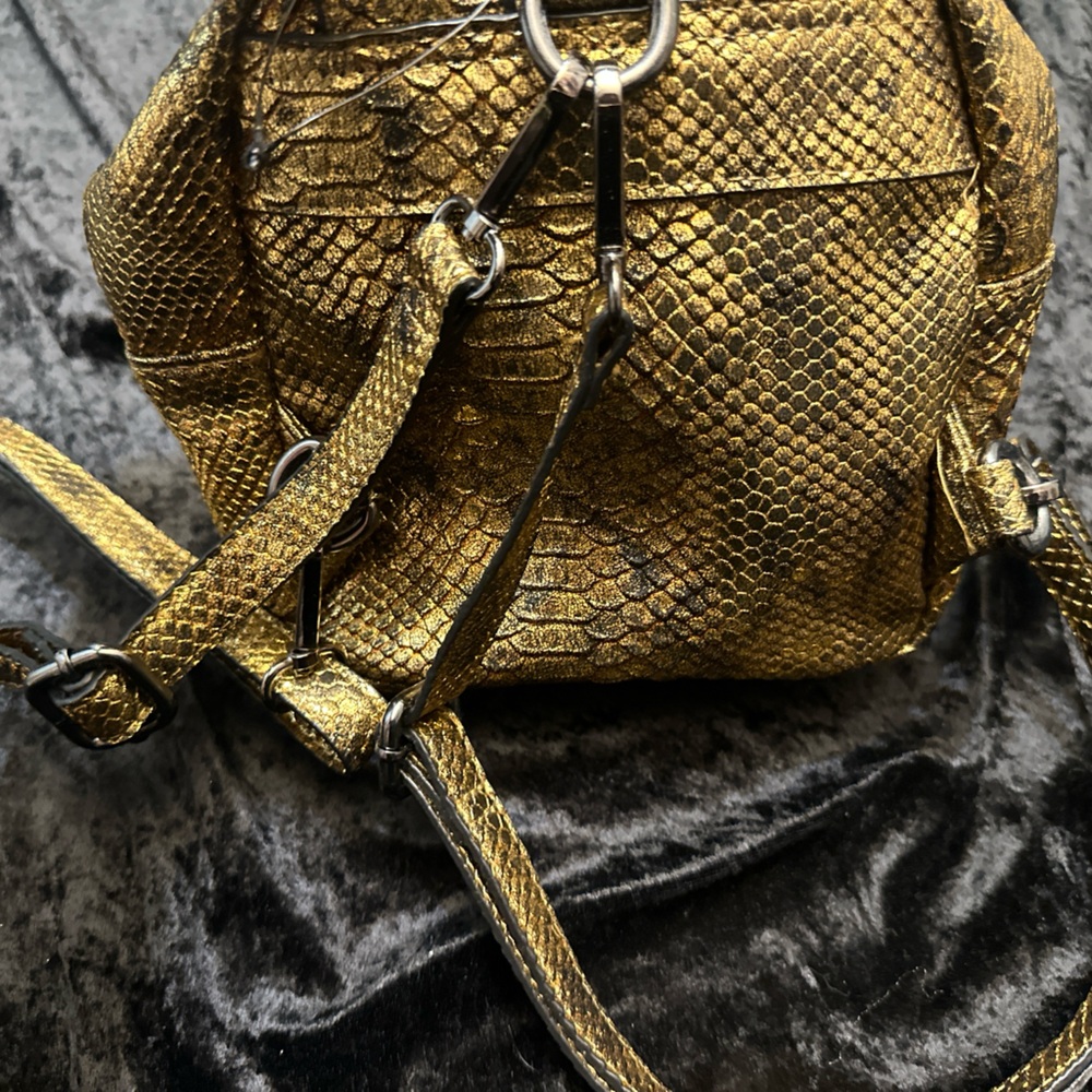 Gold Mini Backpack - Picture 2 of 10